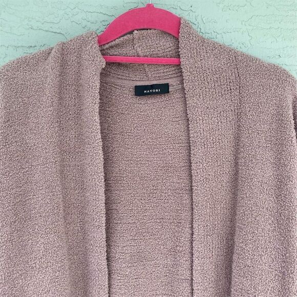 Natori Women's XL Open Front Cardigan Long Sleeve Sweater - Picture 4 of 6